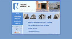 Desktop Screenshot of hierrosnavarro.es